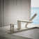 Parallel Single Handle Deck Mount Bath Faucet with Handshower