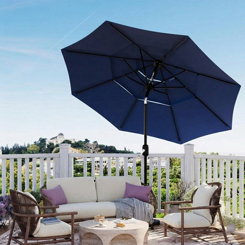 52 patio umbrellas for sale Yaheetech Double-Sided Rectangle Outdoor Market Umbrellas  yaheetech.shop