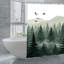 Rideaux de douche Misty Forest Mountain, 71 × 71