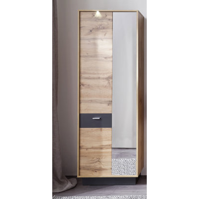 Drehtürenschrank Emre mit Spiegel