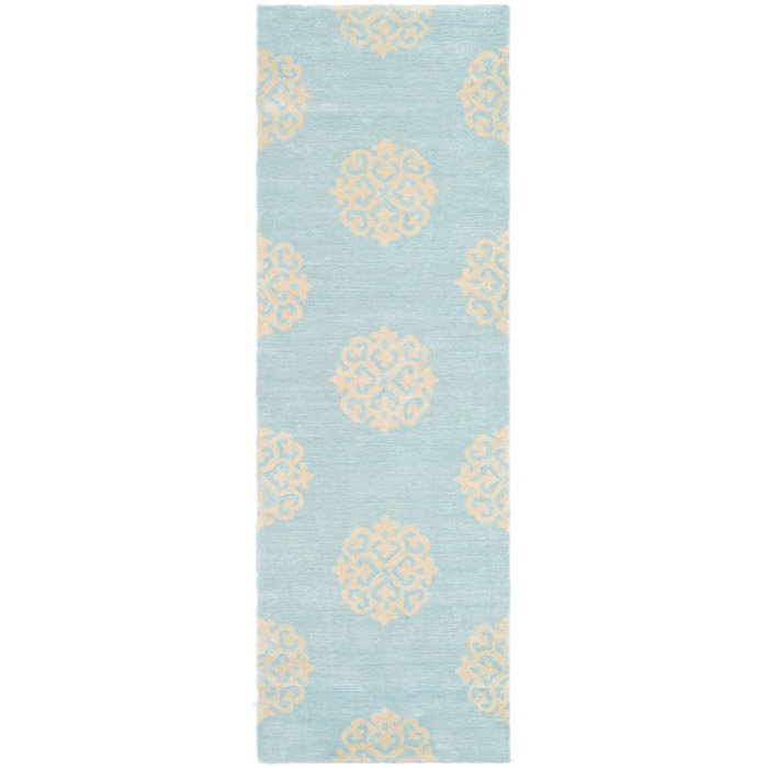 Damask Wool Hand Woven Area Rug