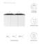 Ensemble de meuble-lavabo double 48 po Bryn par Modway-721680974-721680968