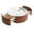 Movable Coffee Table with Casters