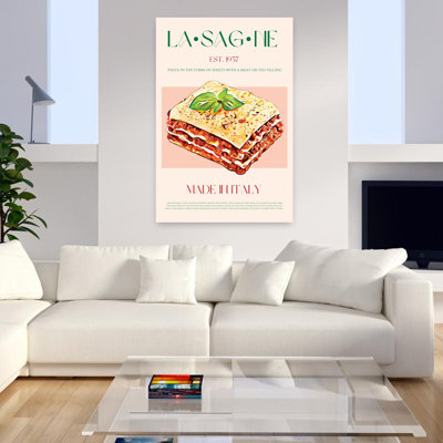 Classic Italian Lasagna Classic Traditional Wall Art