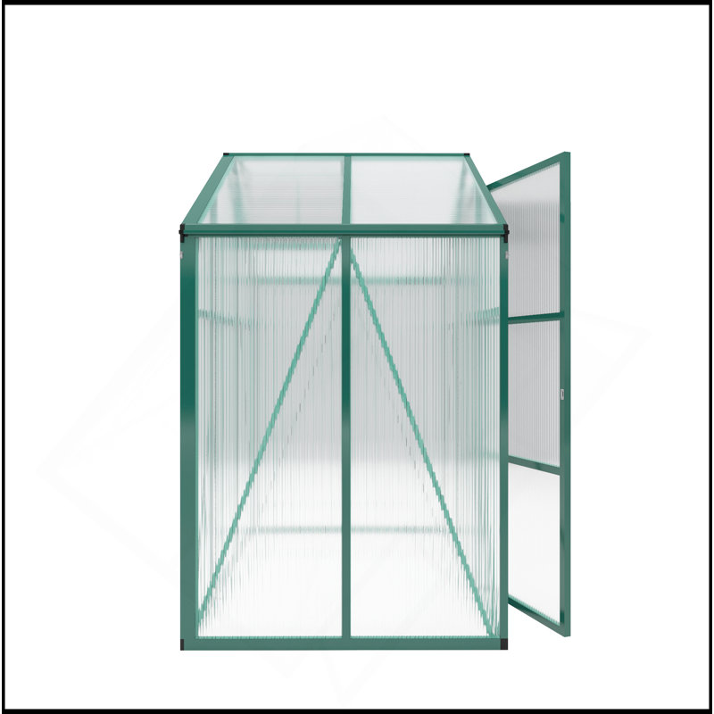 Marketed Gain Height Windproofaluminum Greenhouse 6X8 FT Greenhouse Raised Base And Anchor Aluminum Heavy Duty Walk-In Greenhouses For Outdoor Backyard In All Season