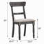 Ensemble de 2 chaises d'appoint gris patiné