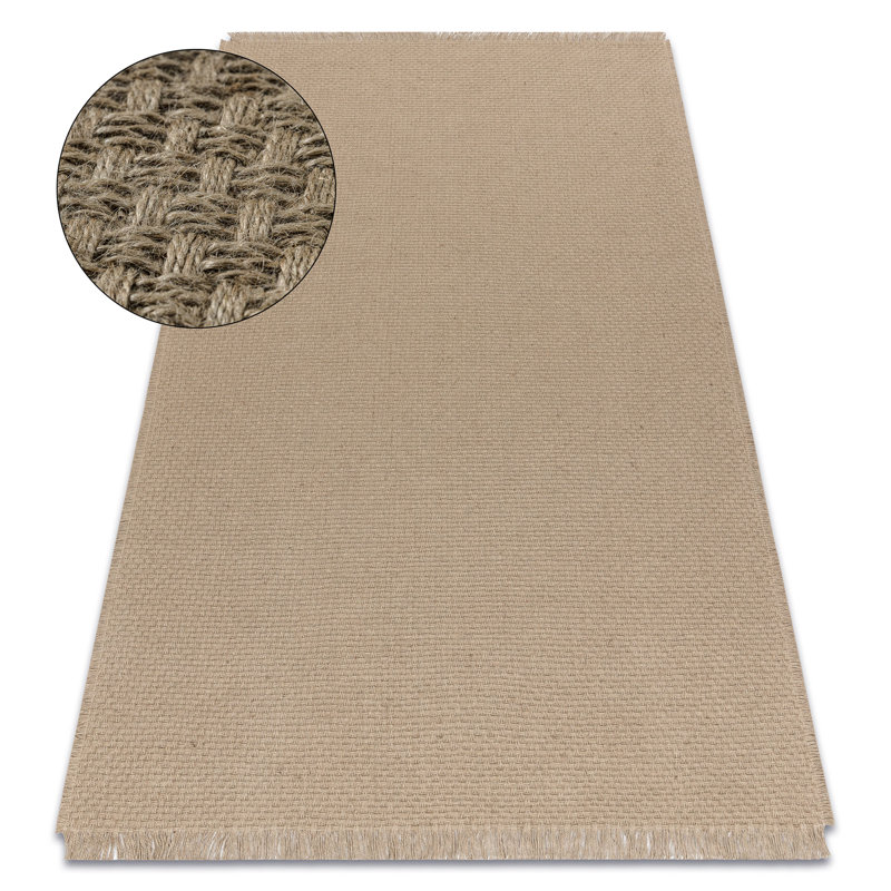 Jute / Sisal Flatweave Area Rug, Rectangular 120 x 170cm