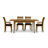 Sarah 4 - Person Solid Wood Top Four Leg Dining Set-16848869-37101027-39921254
