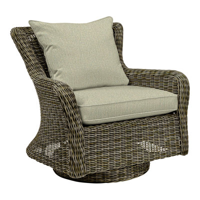 Sag Harbor Swivel Rocking Chair with Cushions 