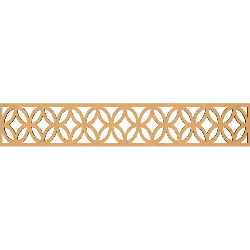 Moulure Crosby, H 8 po x l 46,625 po x P 0,375 po, Bois aggloméré brut