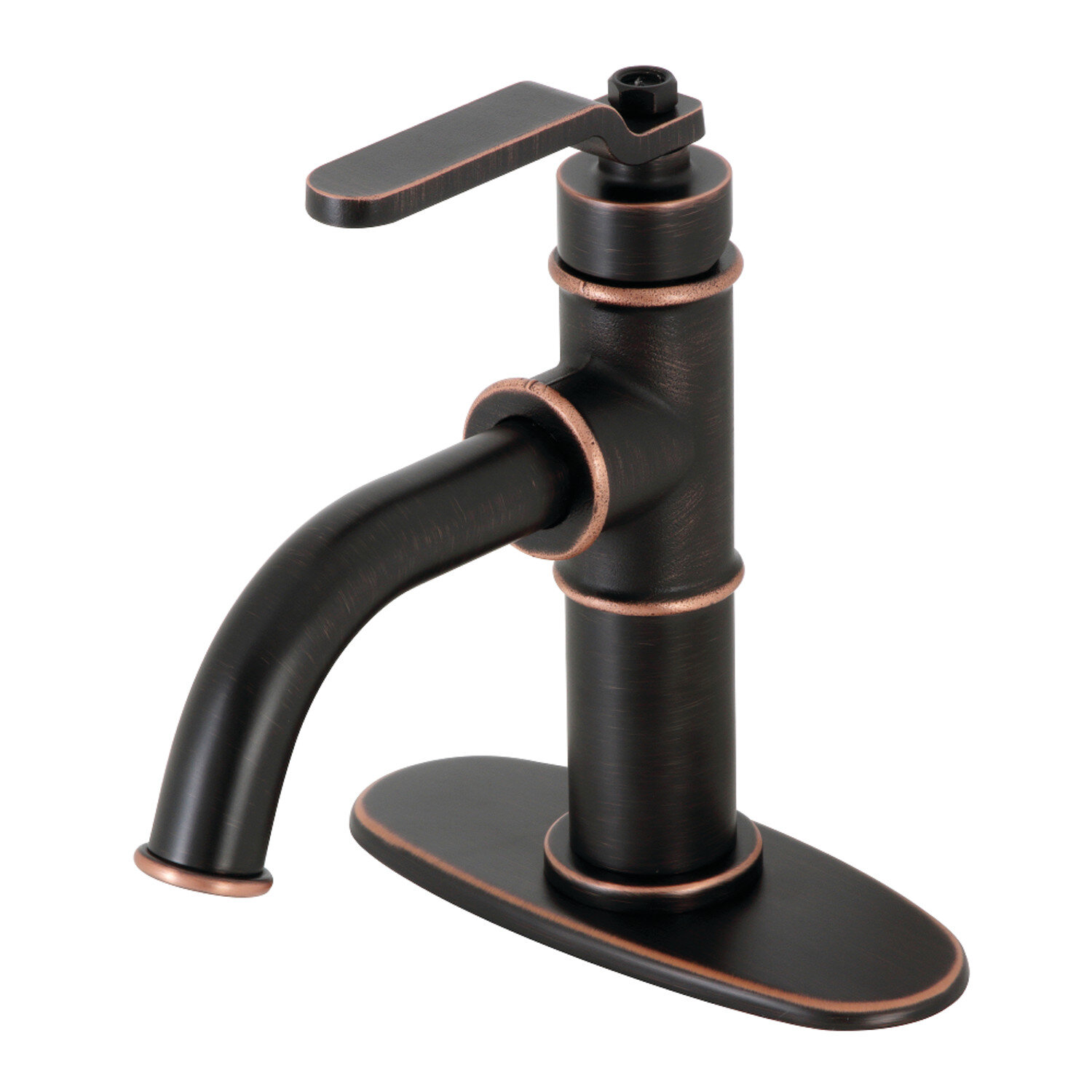 Kingston Brass Whitaker Industrial Style Bridge Kitchen Faucet