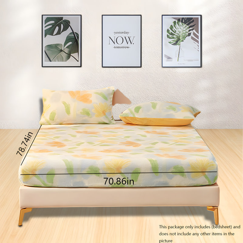 Sleeping Mist Tea Cream Fitted Sheet