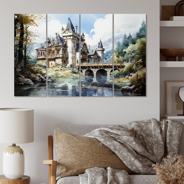 DesignArt Castles Enchanted Stronghold IV Metal Wall Decor | Wayfair
