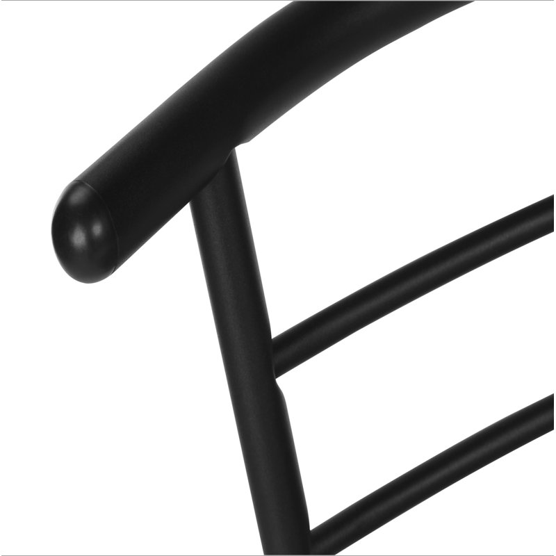 Ensemble de table de salle à manger, ensemble de 3 pièces, petit, L 32 po, cuisine, stratifié gris, métal noir, contemporain
