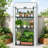 Outsunny 5 Tier Mini Greenhouse With Screen Roof, 27.6 Inch x 19.7 Inch x 75.6 Inch Portable Small Greenhouse With High‑Strength PE Cover, Roll‑Up Zipper Door For Garden, Yard And Backyard, White-137454429-137454423-137454427