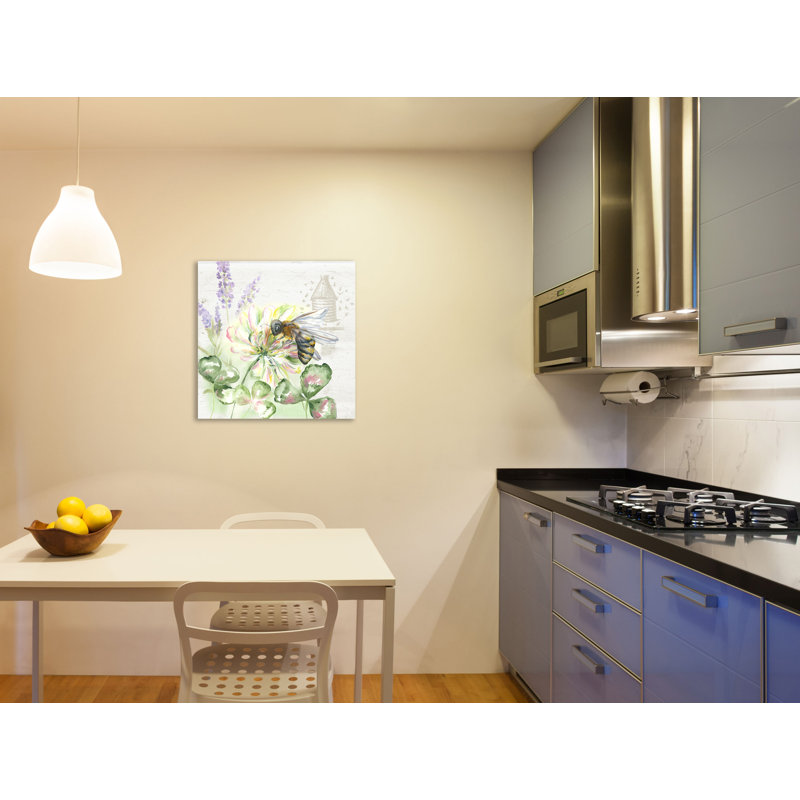 «Honey Bee», toile tendue par August Grove®, H 12 po x l 12 po x P 1,5 po