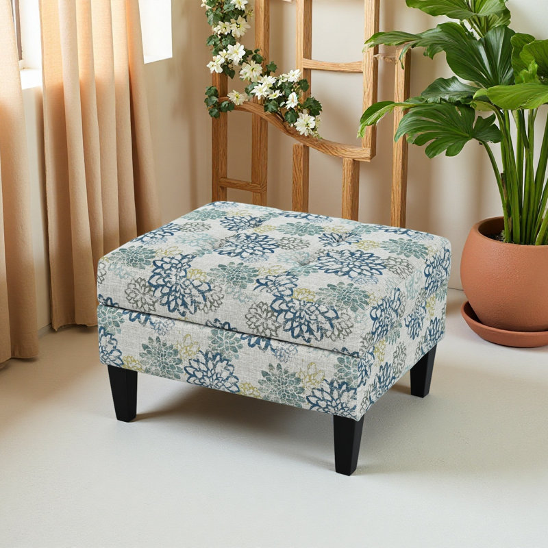 OTTOMAN DE RANGEMENT, Bleu
