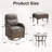 Alakai 5-Piece Outdoor Wicker Crescent High Backrest Swivel Chair Set With Ottomans And Side Table-1081307021