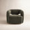 Novella Genuine Leather Swivel Barrel Chair