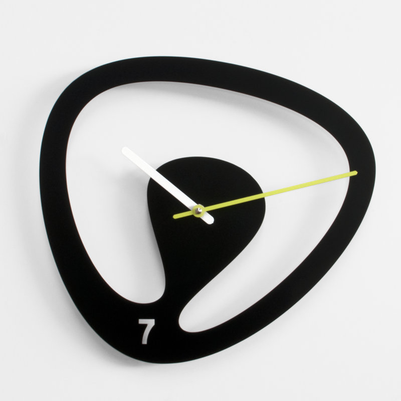 Hillandale Metal Wall Clock, Black
