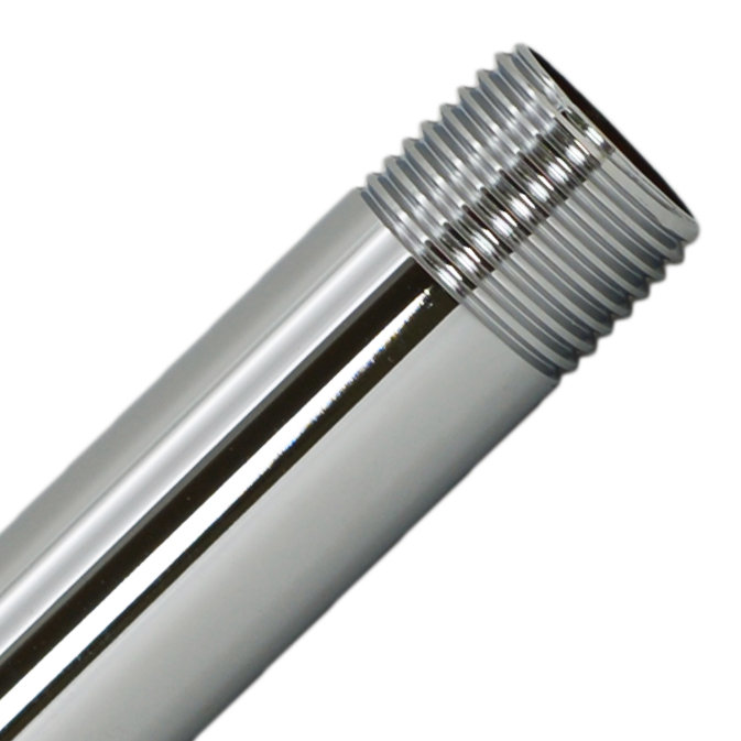 ½” x 6" IPS Brass Pipe Nipple, Polished Nickel
