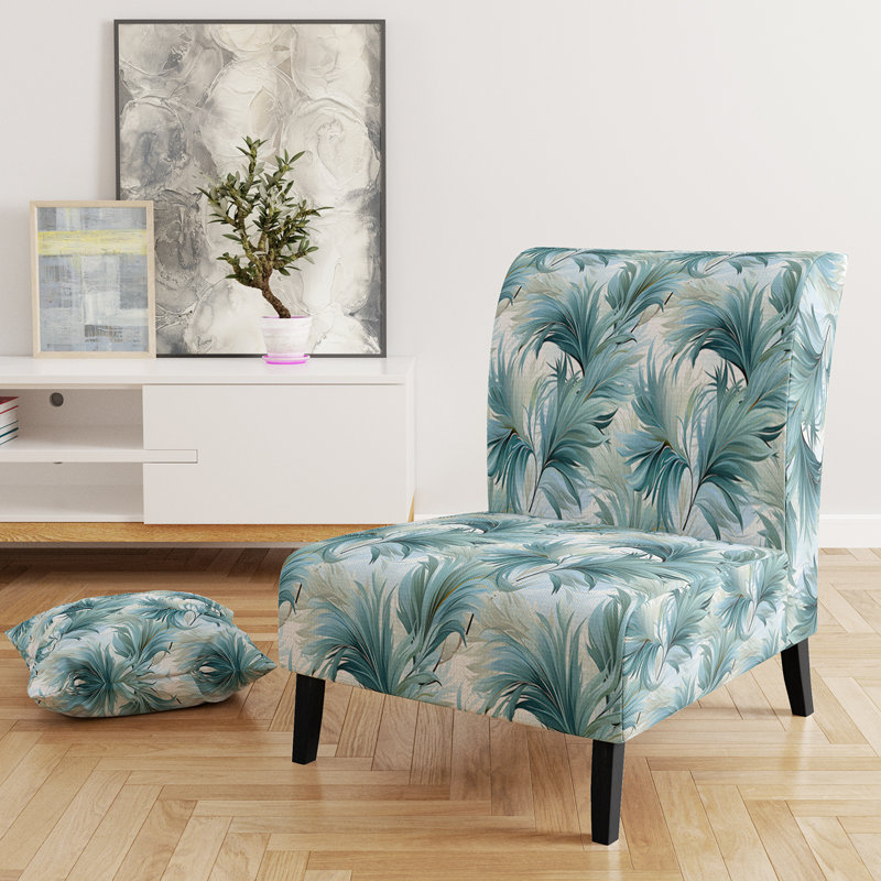 Fauteuil de chambre Oceanic Dreamscape Tropical, Fleurs à feuilles neutres