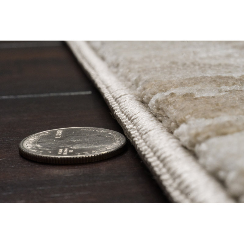 BLISS 17581-891 BEIGE / GRIS / IVOIRE, Rectangle 5 pi 3 po x 7 pi 10 po