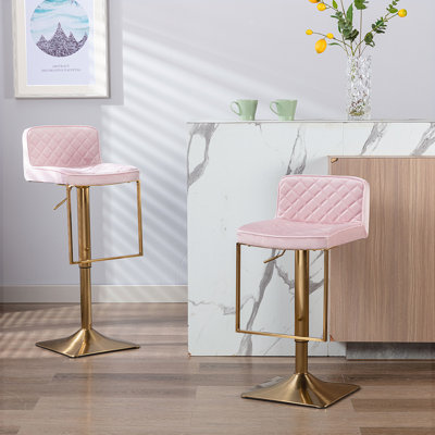 Aldegonde Zariyah Swivel Adjustable Height Stool