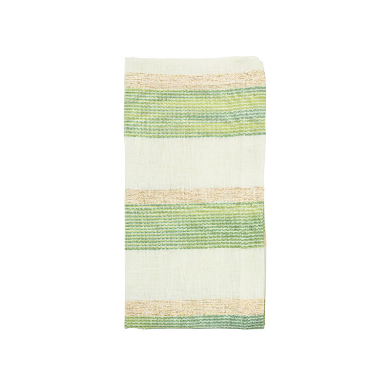 Broad Stripe Napkin, Green