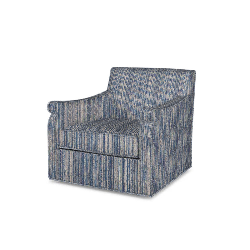 Fiske Outdoor Swivel Lounge Chair, Navy 71629L58