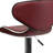 Claudine Contemporary Cozy Mid-Back Vinyl Adjustable Height Barstool with Chrome Base-2119827771