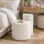 Pouf rond moderne en sherpa de 22,8 pouces pour salon-407676962-407676963