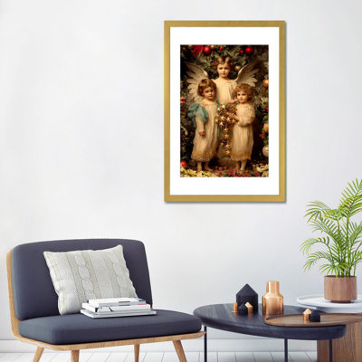 Vintage Christmas - Wall Art Print - Framed Fine Art Paper