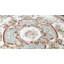 Hand-Knotted High-Quality Green and Ivory Round Area Rug