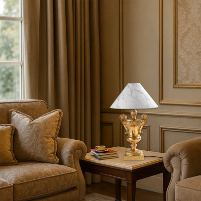 Lampe de chevet Golden Fabric Cap