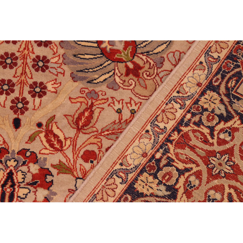 Tapis brun en laine à motif oriental fait à la main 6 pi 2 po x 9 pi 4 po Cosgrove