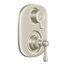 Kingsley Moentrol  Thermostatic Faucet Trim with Metal Push Button Handle