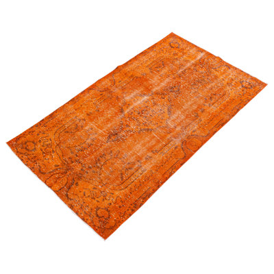 Tapis orange à transition de couleur 4 pi 9 po x 8 pi 0 po
