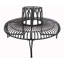 Banc de jardin en forme d'arbre demi-cercle-109762804