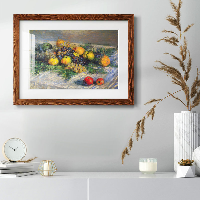 Nature morte par Monet, Érable, H 14 po x l 20 po x P 1,5 po