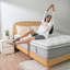 Matelas hybride à ressorts ensachés en mousse viscoélastique respirante-362728919-362728918