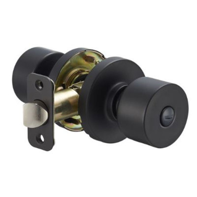 Delaney Brookhaven Privacy Door Knob in with Round Trim