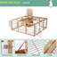 Petit animal - intérieur aéré, bois, eau, pour les lapins et les cobayes, porcherie imperméable, espace principal ouvert, passionné des animaux de compagnie