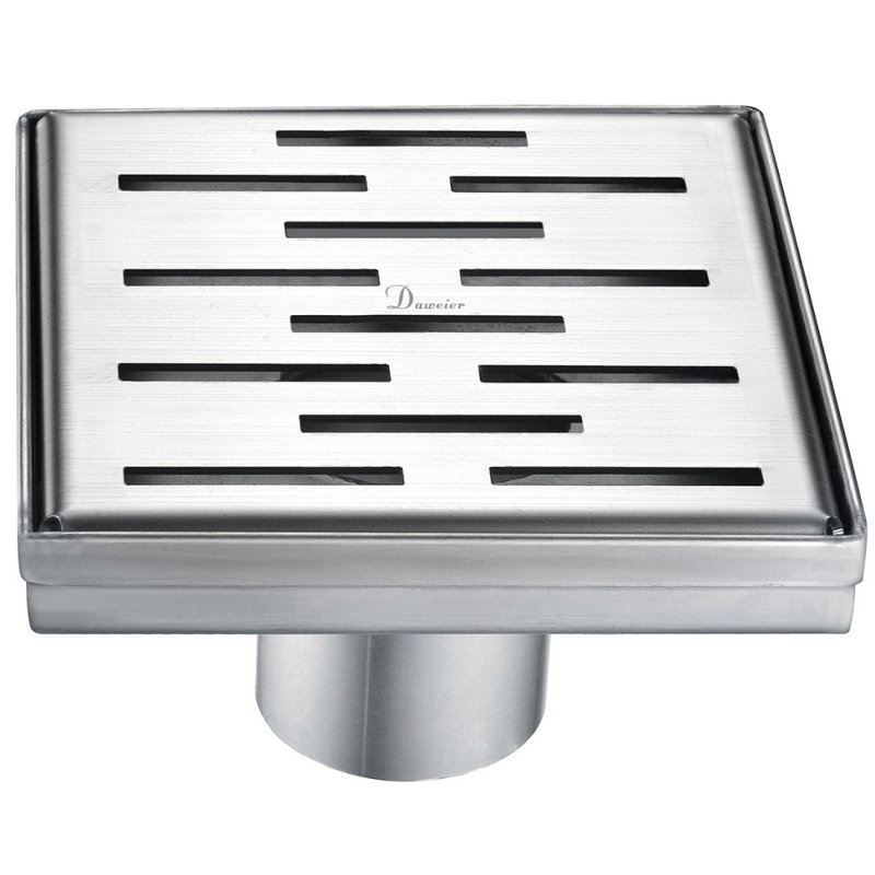 Grid Shower Drain Square Stainless Steel Linear Floor Shower Drain