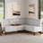 Ehrhart Modular Fully Upholstered Tufted Back Corner Nook