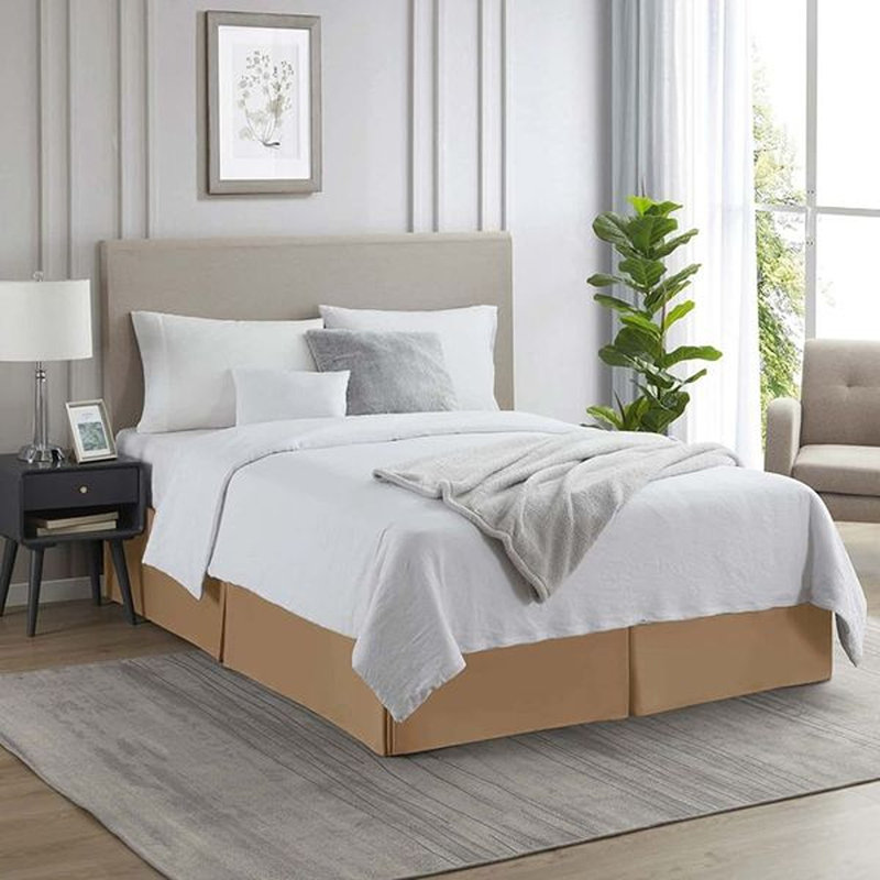 Luxury Pleated 14" Bed Skirt, Mocha, Full XL