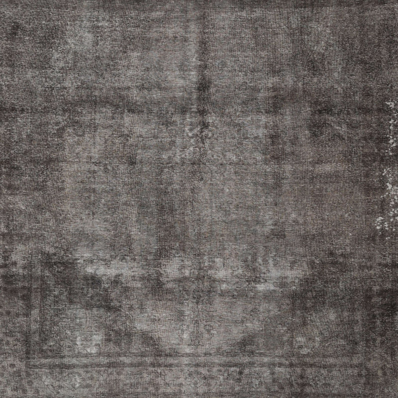 Tapis décoratif traditionnel brun, Carré 3 pi