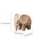 Statue éléphant Boho - figurine en résine de 8 po avec motifs tribaux sculptés à la main, décor vintage rustique pour tablette, bureau et bibliothèque
