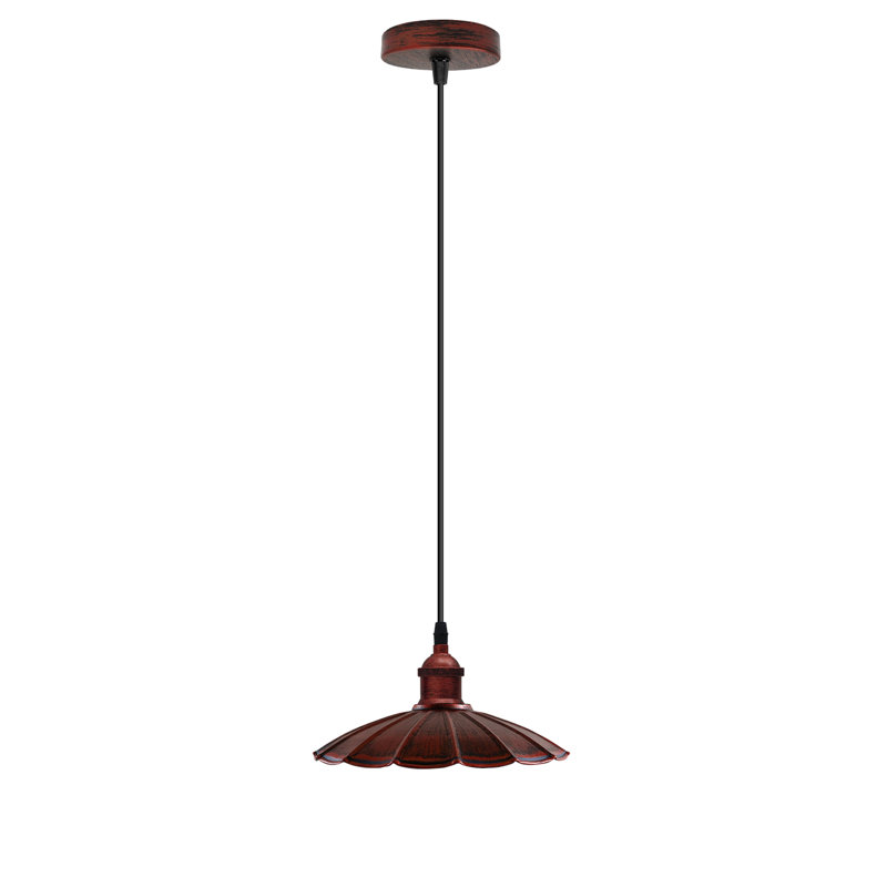 Fornah 1 - Light Single Pendant, Rustic Red, Rustic Red