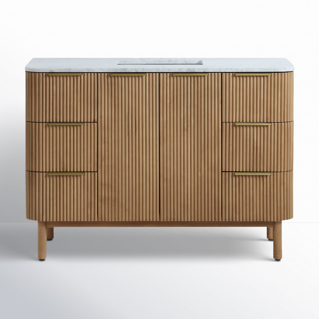 Nova 48" Marble Top Single Sink Vanity Joss & Main Base 